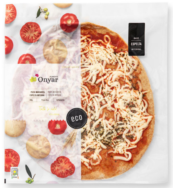Pizza margarita (base espelta integral)