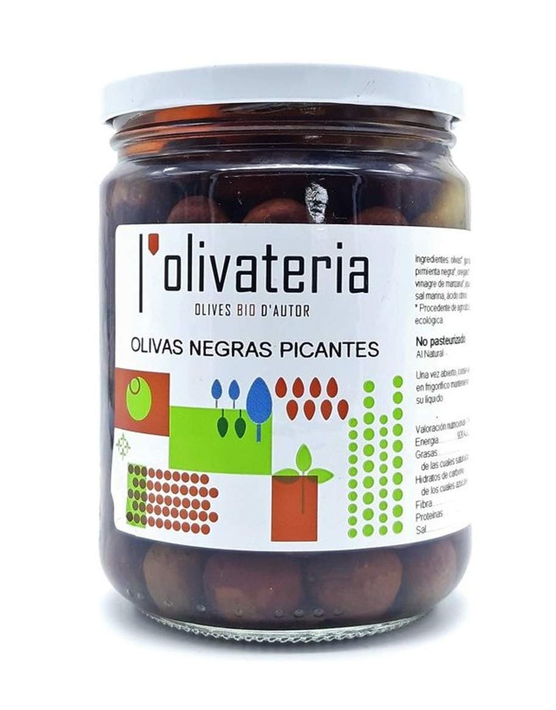 Olives ECO negres estil grec