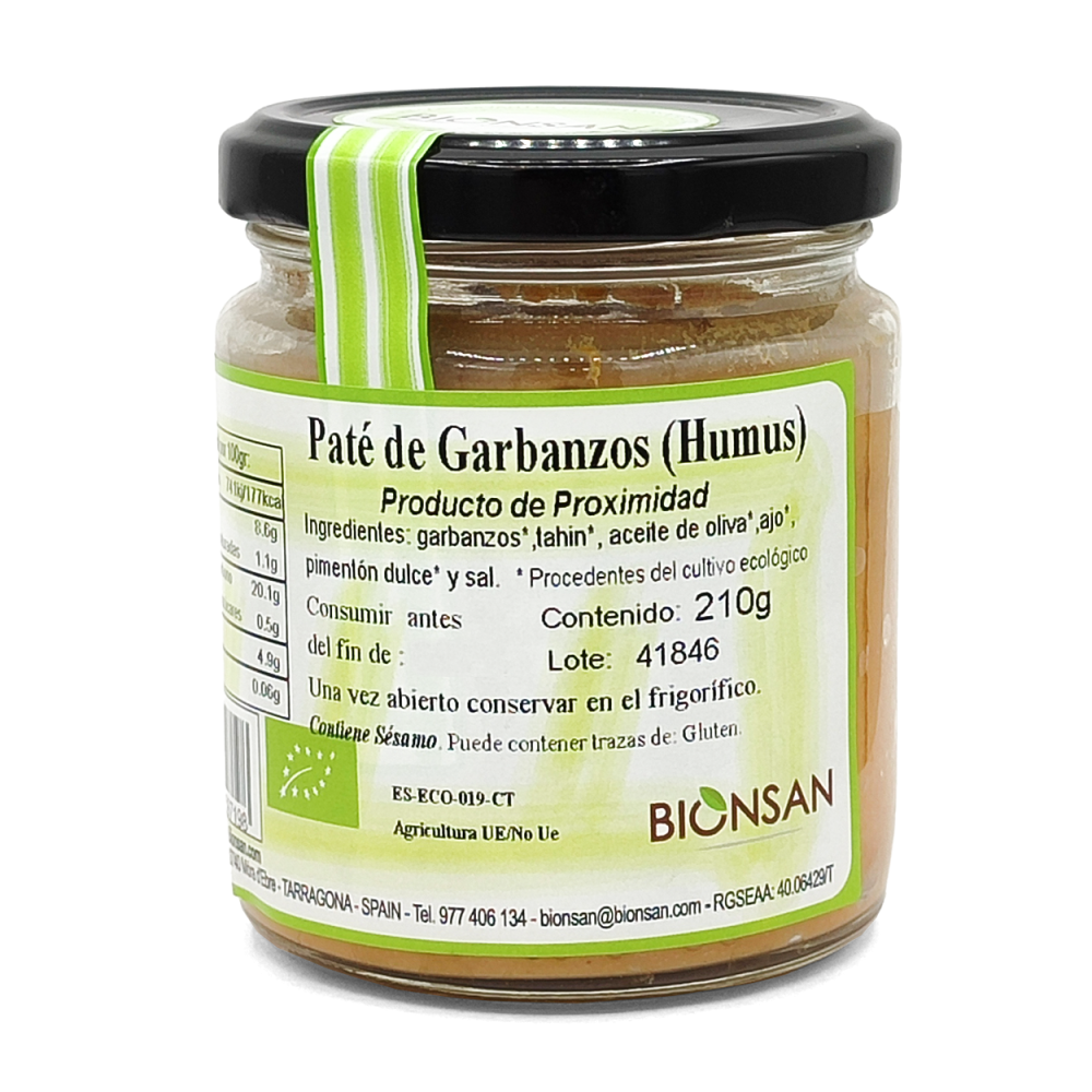 Hummus de cigrons (210gr)