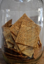 Crackers d'Espelta i Blat Persa amb sesam