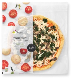Pizza d'espinacs i xampinyons